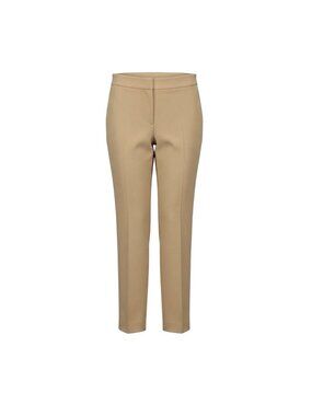 St. John Women’s Tan Triacetate Blend Slim Fit Trousers Work Pants Size 12